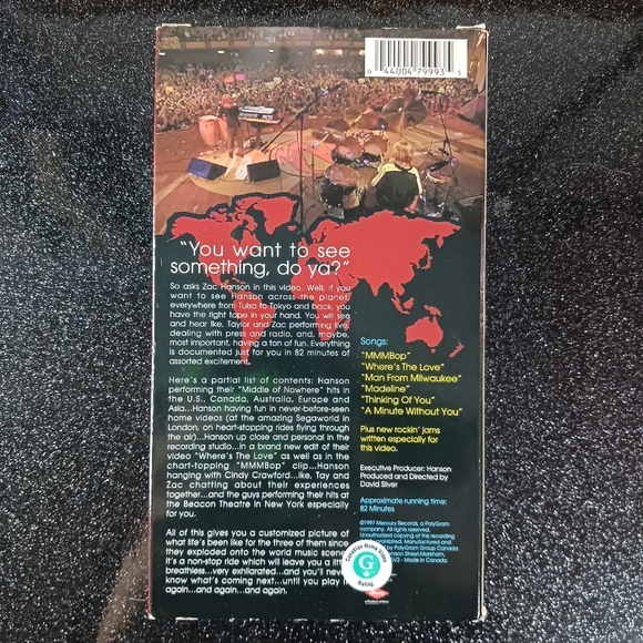 Vintage Hanson: Tulsa, Tokyo, the Middle of Nowhere VHS- 1997. - Picture 2 of 8